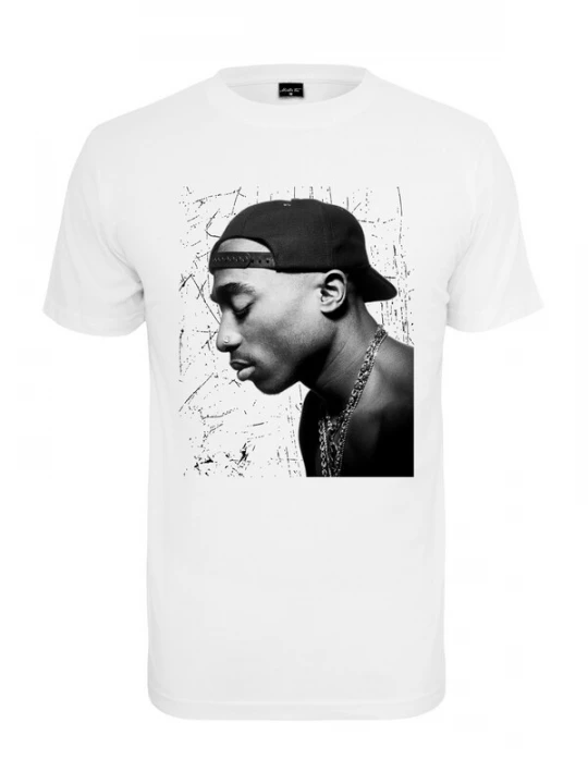 Foto van product Mister Tee Shirt 'Tupac' grijs / zwart / wit