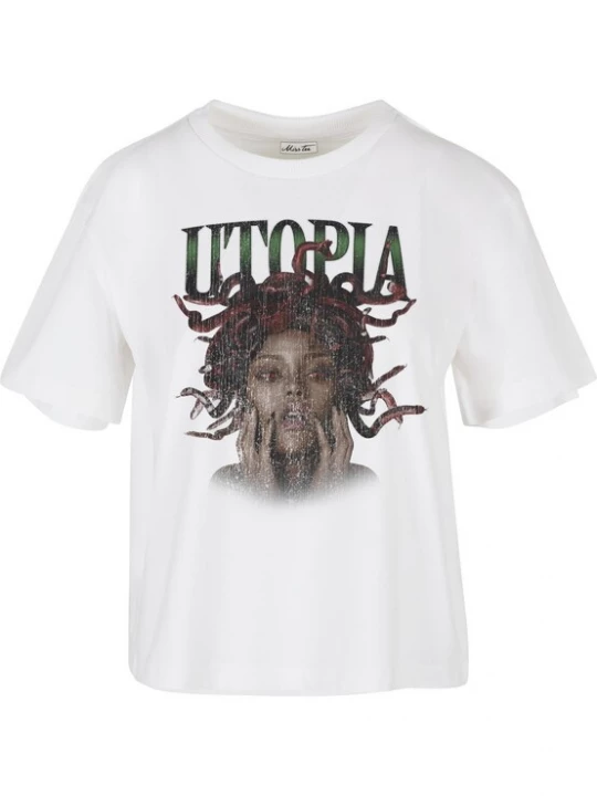 Foto van product Mister Tee Shirt 'Utopia' grijs / zwart / wit