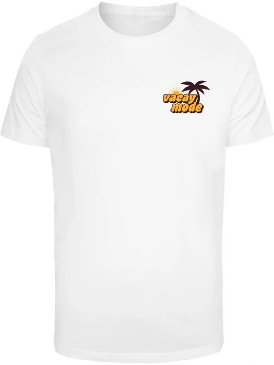 Foto van product Mister Tee Shirt 'Vacay Mode' geel / zwart / wit