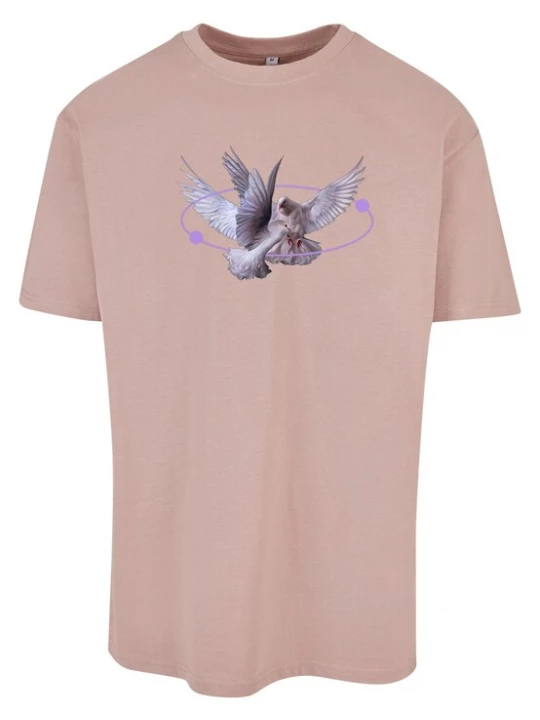 Foto van product Mister Tee Shirt 'Vive la Liberte' lila / lichtlila / oudroze