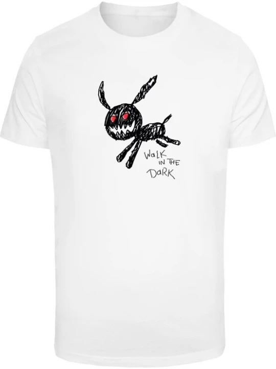 Foto van product Mister Tee Shirt 'Walk In The Dark' zwart / wit