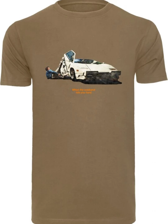 Foto van product Mister Tee Shirt 'Weekend Wolf' blauw / olijfgroen / zwart / wit