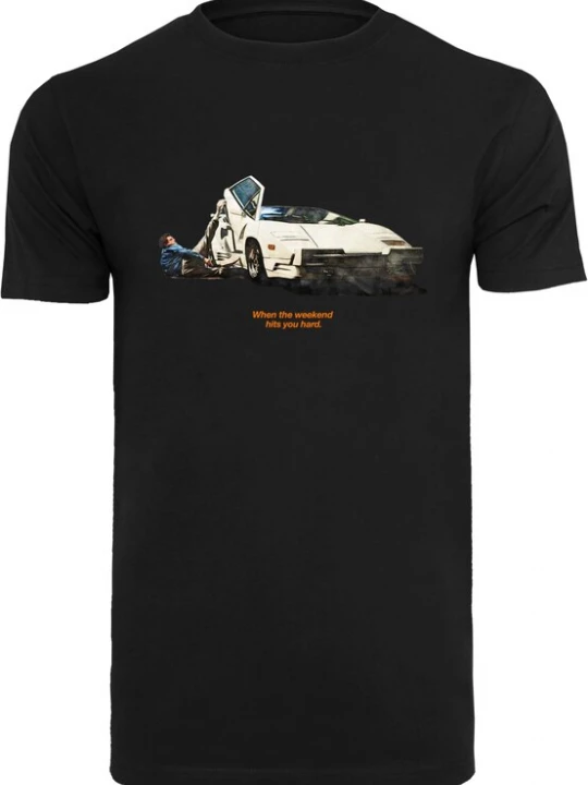 Foto van product Mister Tee Shirt ' Weekend Wolf' donkerblauw / lichtgrijs / zwart