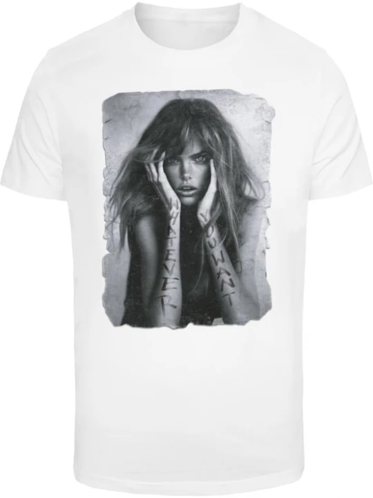 Foto van product Mister Tee Shirt 'Whatever You Want' grijs / zwart / wit