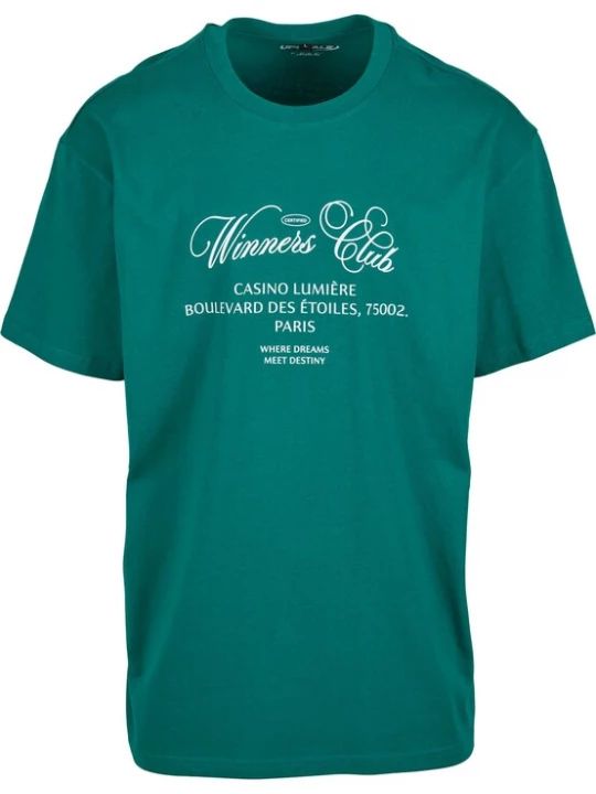 Foto van product Mister Tee Shirt 'Winners Club' groen / wit