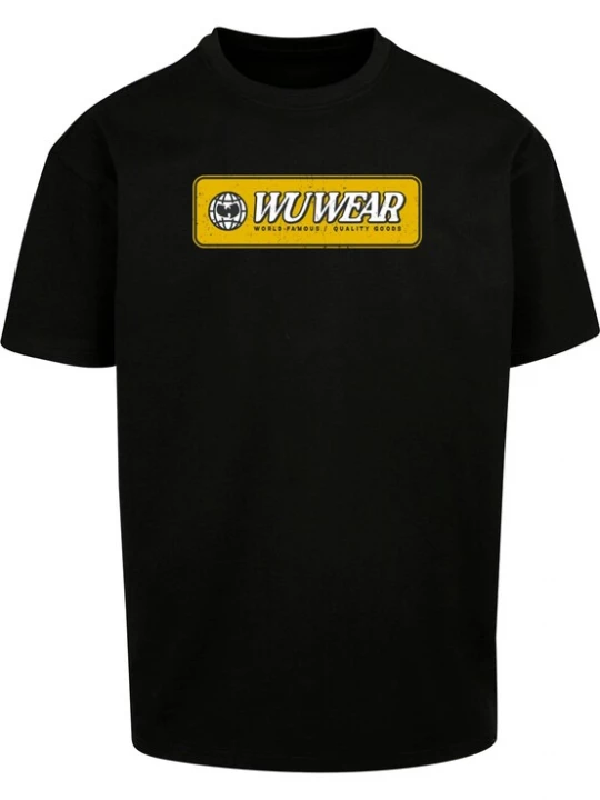 Foto van product Mister Tee Shirt 'WU Wear Earth' safraan / zwart / wit