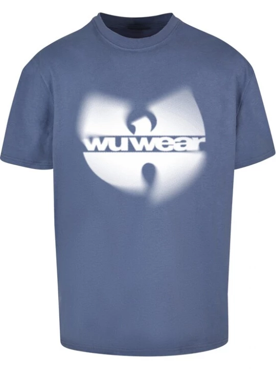 Foto van product Mister Tee Shirt 'Wu Wear' saffier / wit
