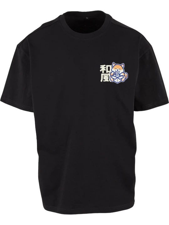 Foto van product Mister Tee Shirt 'Yummy Noodles' lichtblauw / lichtgrijs / lichtoranje / zwart