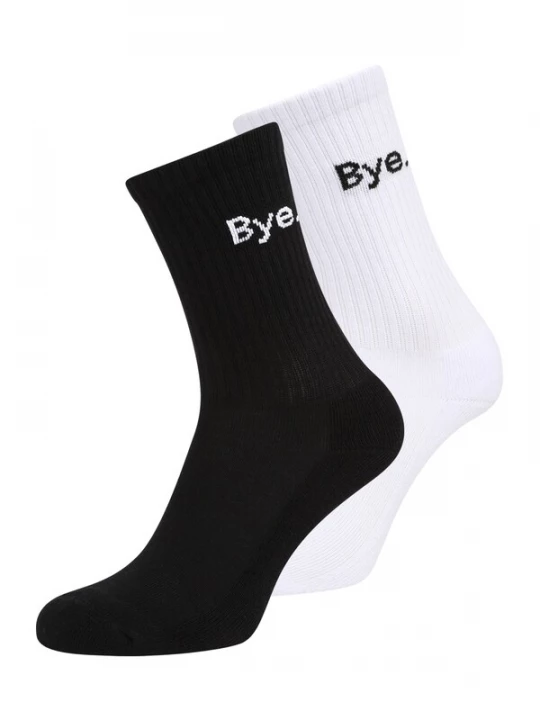 Foto van product Mister Tee Sokken 'HI - Bye' zwart / wit