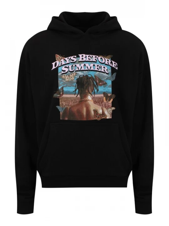 Foto van product Mister Tee Sweatshirt 'Days before Summer' lichtblauw / bruin / zwart / wit