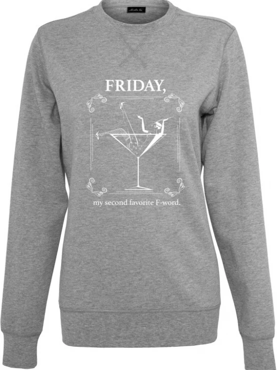 Foto van product Mister Tee Sweatshirt grijs gemêleerd / wit