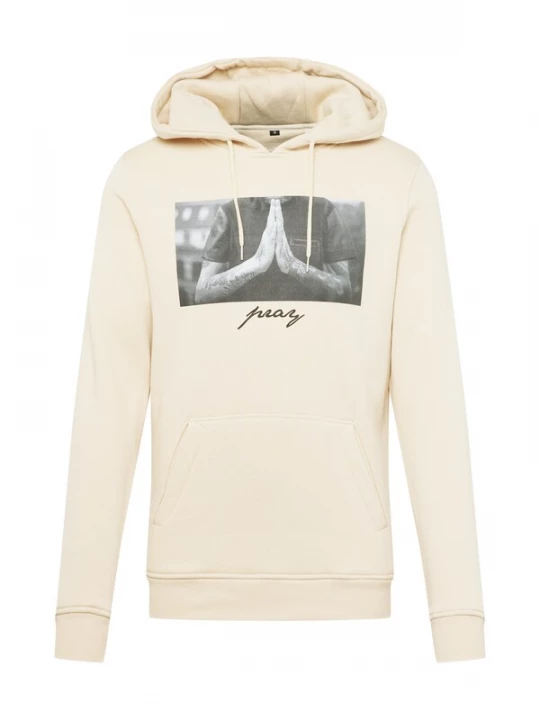 Foto van product Mister Tee Sweatshirt 'Pray' crème / zwart / zwart gemêleerd
