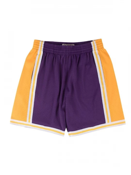 Foto van product Mitchell & Ness Sportbroek 'Los Angeles Lakers' geel / donkerlila / wit