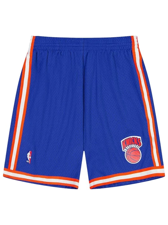 Foto van product Mitchell & Ness Sportbroek 'NBA NY Knicks 95' blauw / oranje / wit