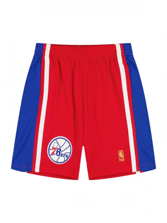 Foto van product Mitchell & Ness Sportbroek 'NBA Philadelphia 76ers' blauw / rood / wit