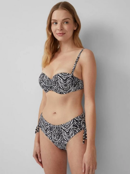 Foto van product Mix & match bikinitop met bandeaumodel en abstract motief s.Oliver