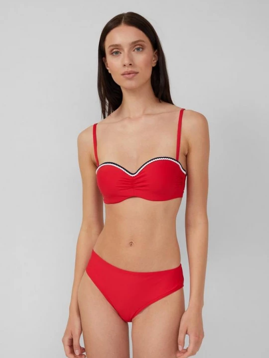 Foto van product Mix & match bikinitop met bandeaumodel en sierrand s.Oliver rood