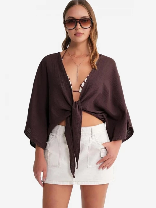Foto van product MixRay Blouse bruin