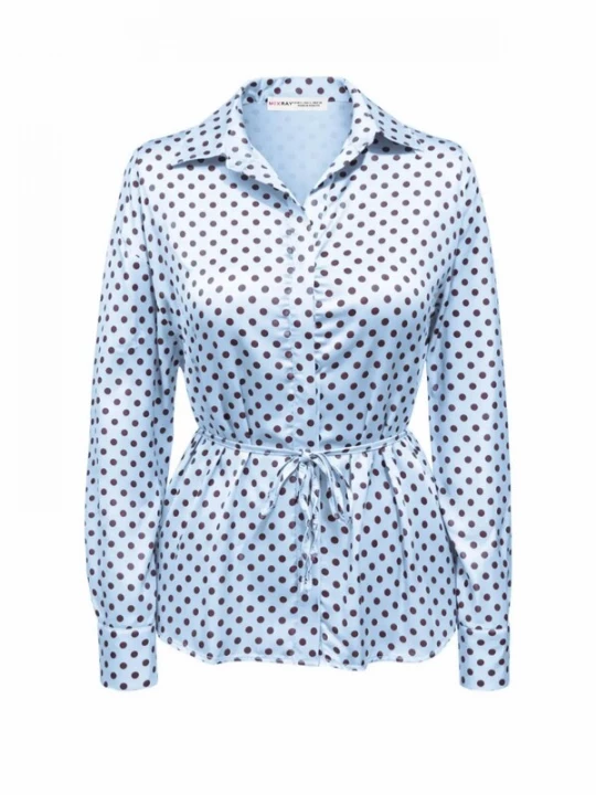 Foto van product MixRay Blouse lichtblauw / zwart