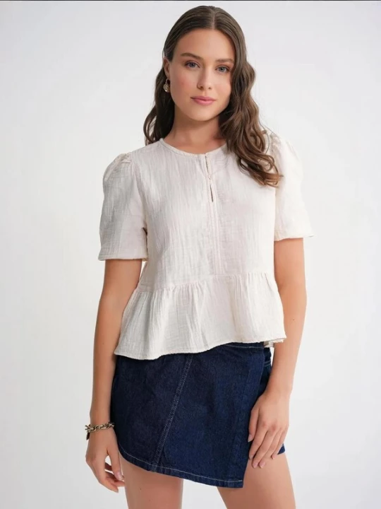 Foto van product MixRay Blouse natuurwit