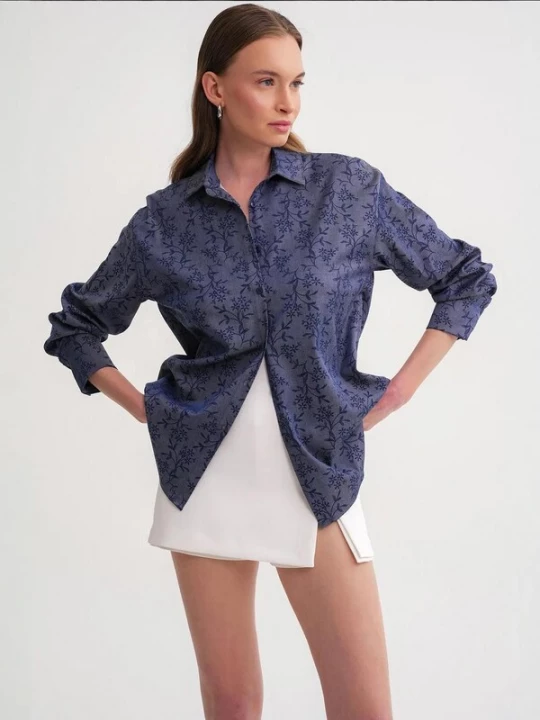 Foto van product MixRay Blouse navy / indigo