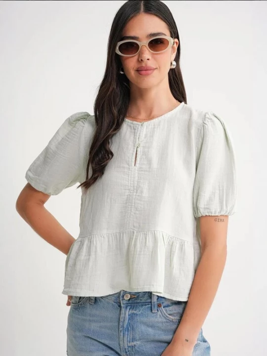 Foto van product MixRay Blouse pastelgroen