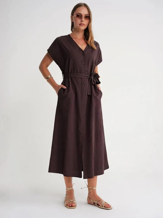 Foto van product MixRay Jurk bruin