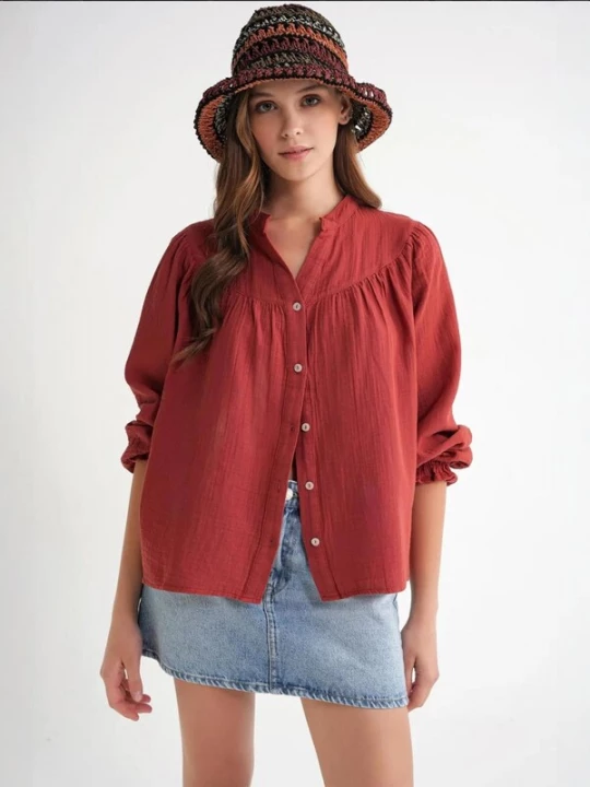 Foto van product MixRay Shirt roestrood