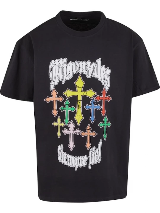 Foto van product MJ Gonzales Shirt 'Grace of God' geel / groen / rood / zwart / wit