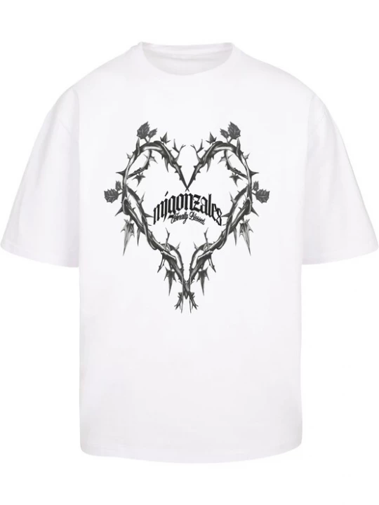Foto van product MJ Gonzales Shirt 'Heart of Thornes' antraciet / zwart / wit
