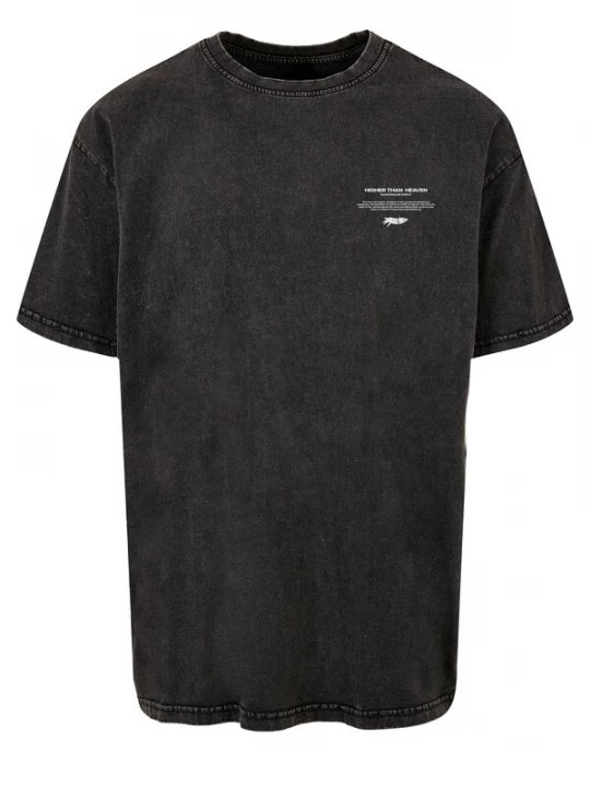 Foto van product MJ Gonzales Shirt 'Higher Than Heaven V.2' blauw / donkergrijs / zwart / wit