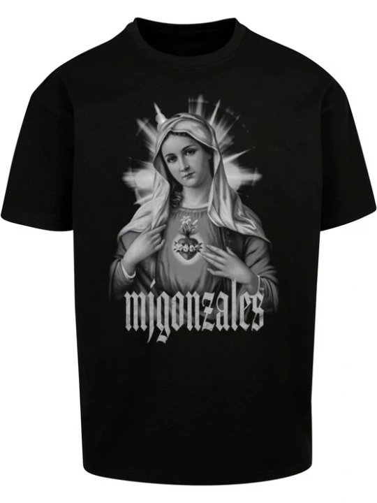 Foto van product MJ Gonzales Shirt 'LADY OF GRACE x' grijs / lichtgrijs / zwart