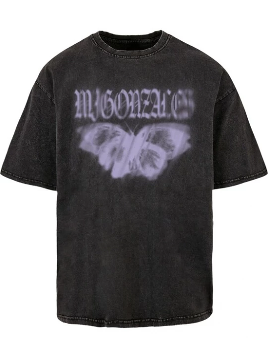 Foto van product MJ Gonzales Shirt lila gemêleerd / zwart