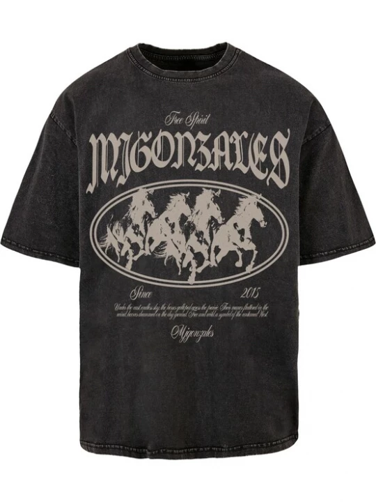 Foto van product MJ Gonzales Shirt 'Running Wild' greige / zwart