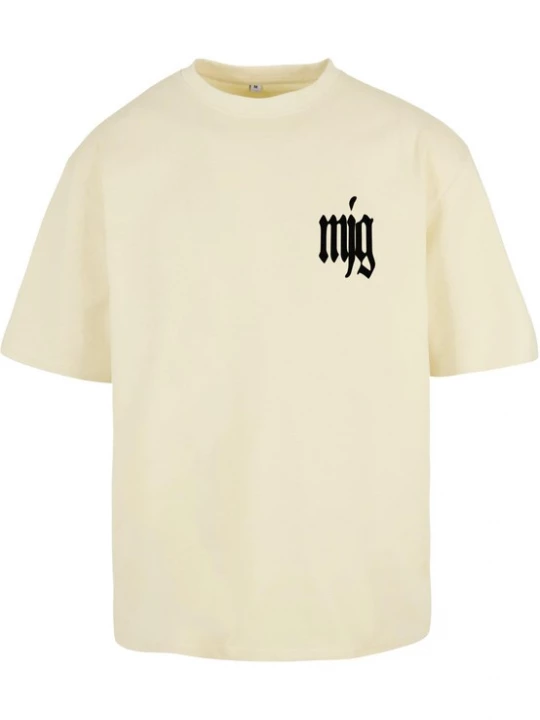 Foto van product MJ Gonzales Shirt 'Transformation' pasteelgeel / lichtlila / zwart