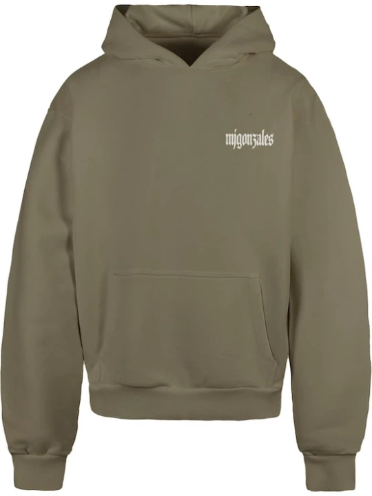Foto van product MJ Gonzales Sweatshirt 'Discipline Dynasty' lichtgrijs / donkergrijs / olijfgroen / wit