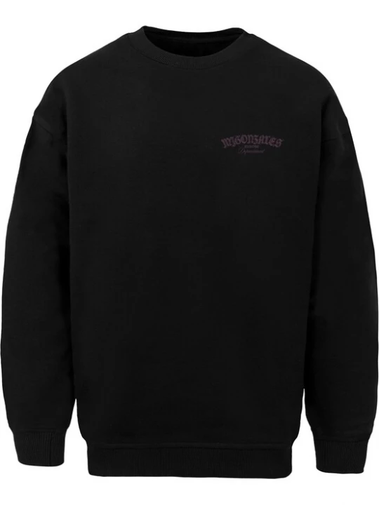 Foto van product MJ Gonzales Sweatshirt 'Dominance' donkerlila / zwart / offwhite