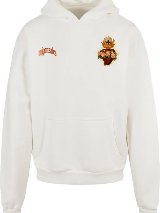 Foto van product MJ Gonzales Sweatshirt 'Heart' groen / donkeroranje / bourgogne / wit