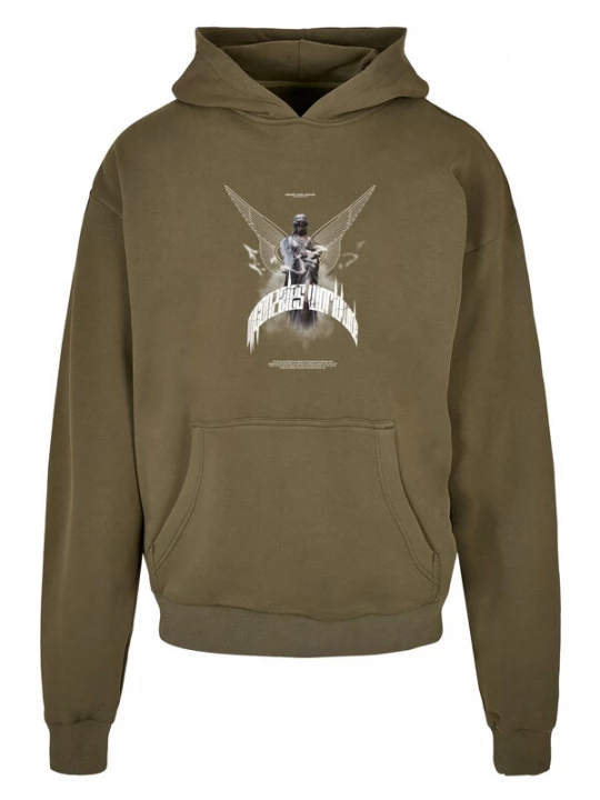 Foto van product MJ Gonzales Sweatshirt 'Higher Than Heaven' duifblauw / lichtgrijs / kaki / wit