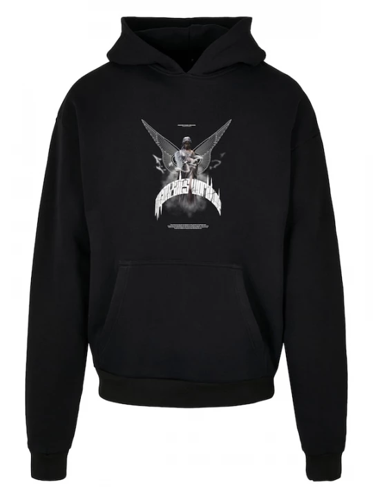 Foto van product MJ Gonzales Sweatshirt 'Higher Than Heaven' grijs / zwart / wit