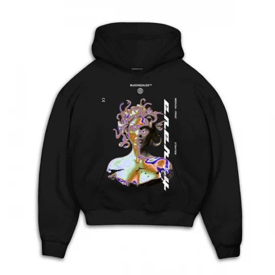Foto van product MJ Gonzales Sweatshirt 'Medusa V.4' donkerlila / oranje / zwart / wit
