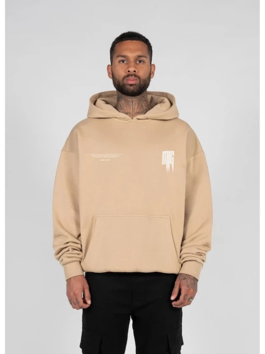 Foto van product MJ Gonzales Sweatshirt 'METAMORPHOSE V.2' donkerbeige / lila / wit
