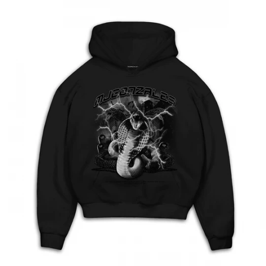 Foto van product MJ Gonzales Sweatshirt 'Toxic' grijs / zwart / wit