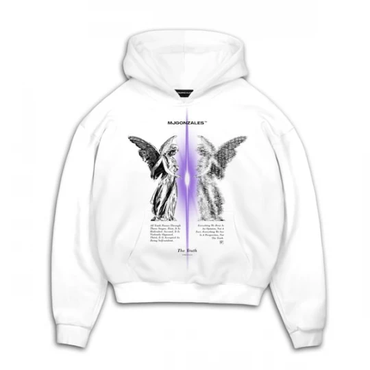 Foto van product MJ Gonzales Sweatshirt 'TRUTH V.1' grijs / lila / zwart / wit