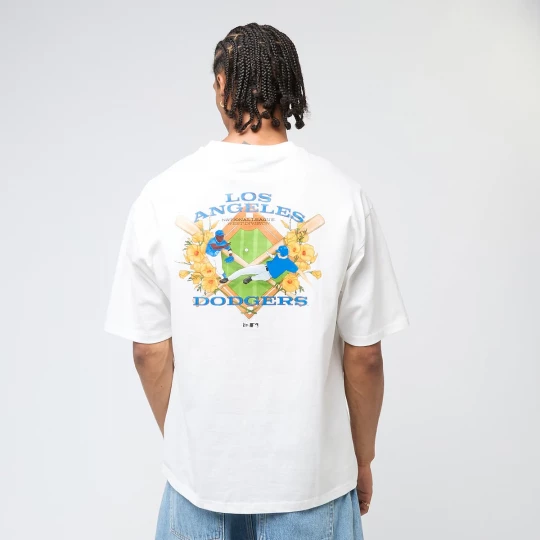 Foto van product MLB Baseball Graphic Oversize Tee Los Angeles Dodgers New Era wit