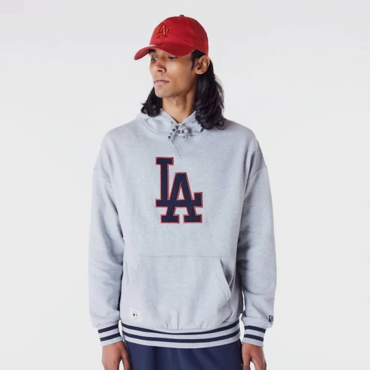 Foto van product MLB RIB INFILL OS HOODIE los angeles dodgers hgrnvy New Era grijs