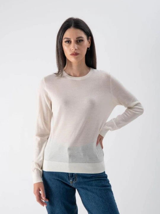 Foto van product MND Shirt 'Lightweight Wool' wit