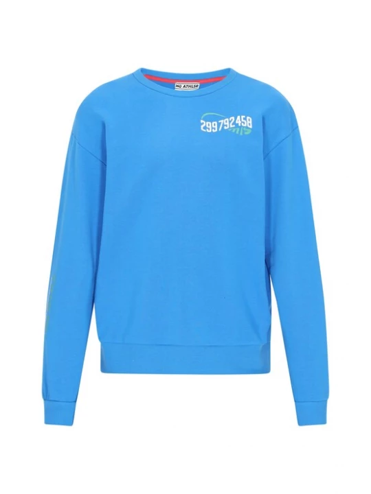 Foto van product Mo ATHLSR Sweatshirt 'Back To School' azuur / lichtgroen / wit