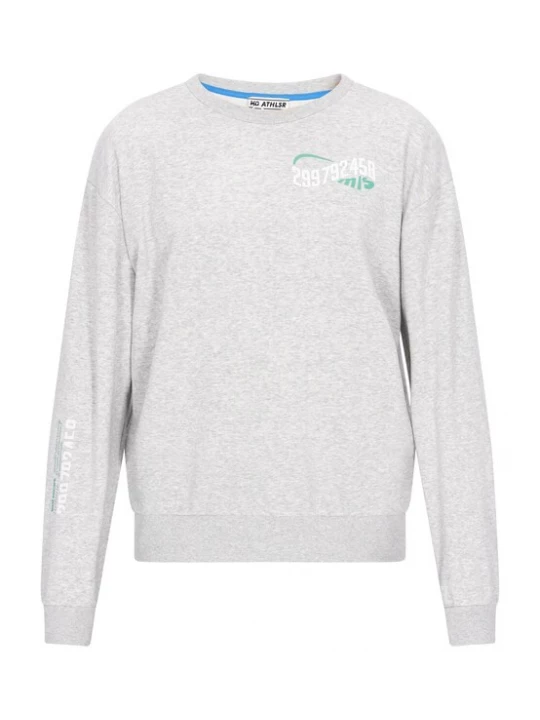 Foto van product Mo ATHLSR Sweatshirt 'Back To School' grijs gemêleerd / spar / wit