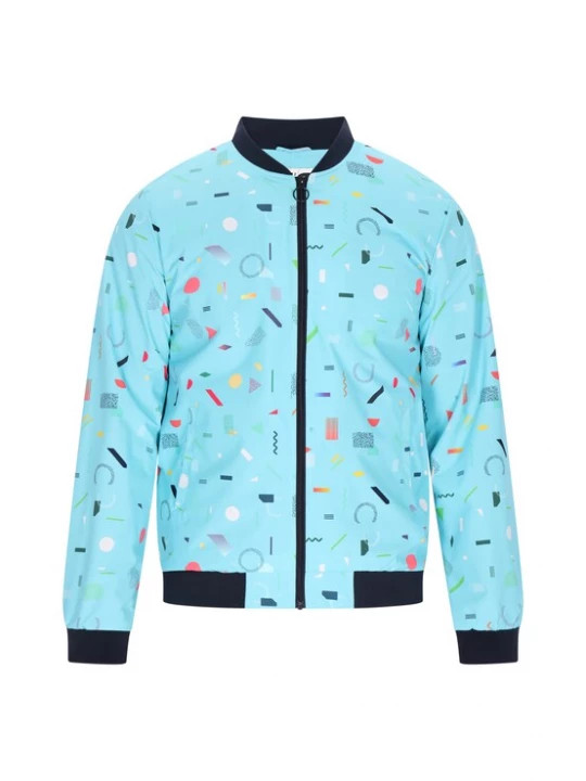 Foto van product Mo ATHLSR Tussenjas aqua / groen / zwart / wit